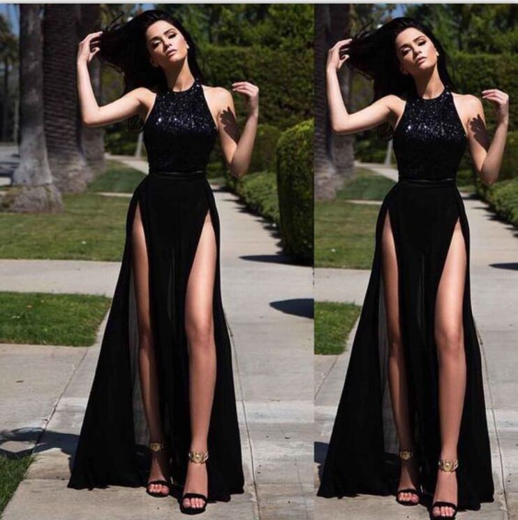 Sexy Prom Dresses,black Prom Dresses,chiffon Prom Dresses,simple Prom 